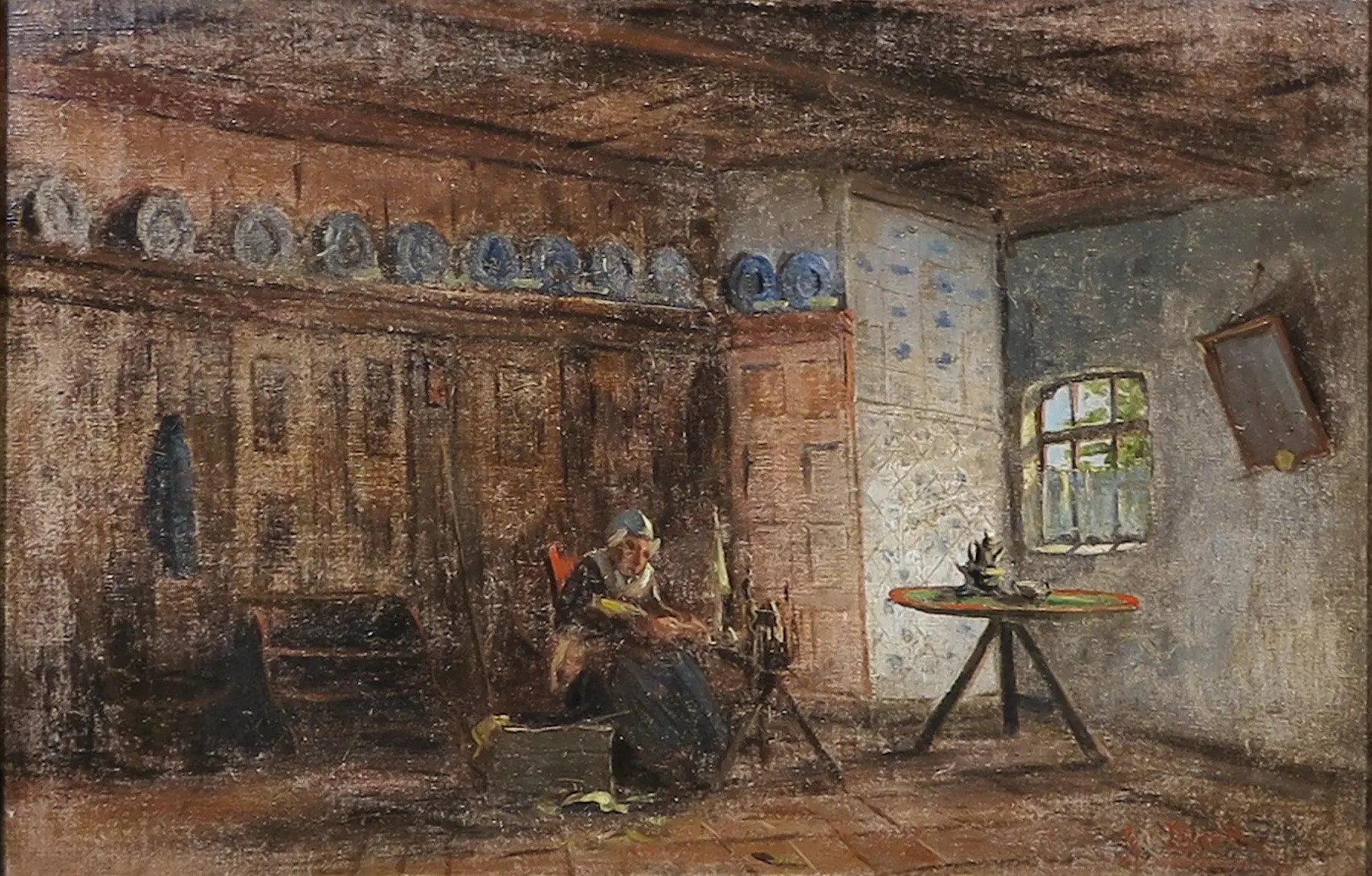 Juriaen Marinus van Beek, painter, Oil on canvas, ca. 1910-1930