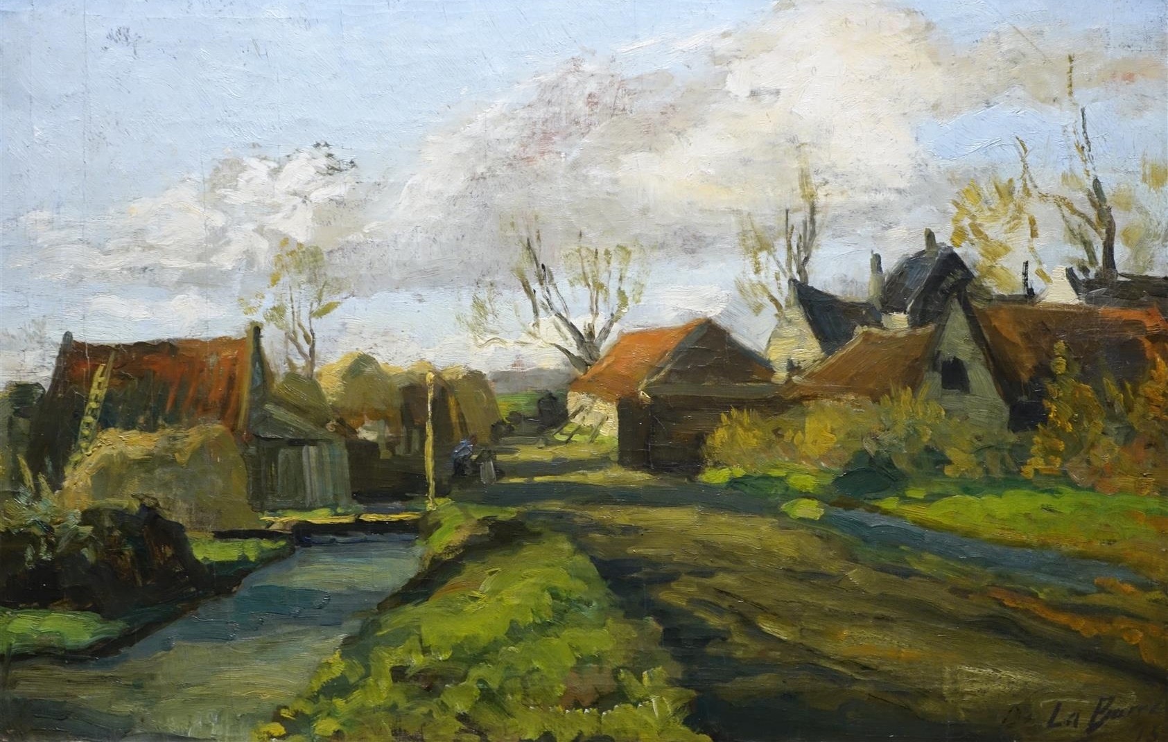 Léon de la Barre Duparcq, Painter, Oil on canvas, 1915